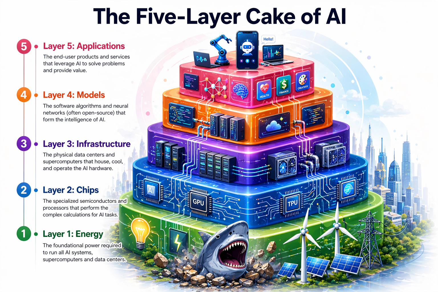 The Five-Layer Cake of AI